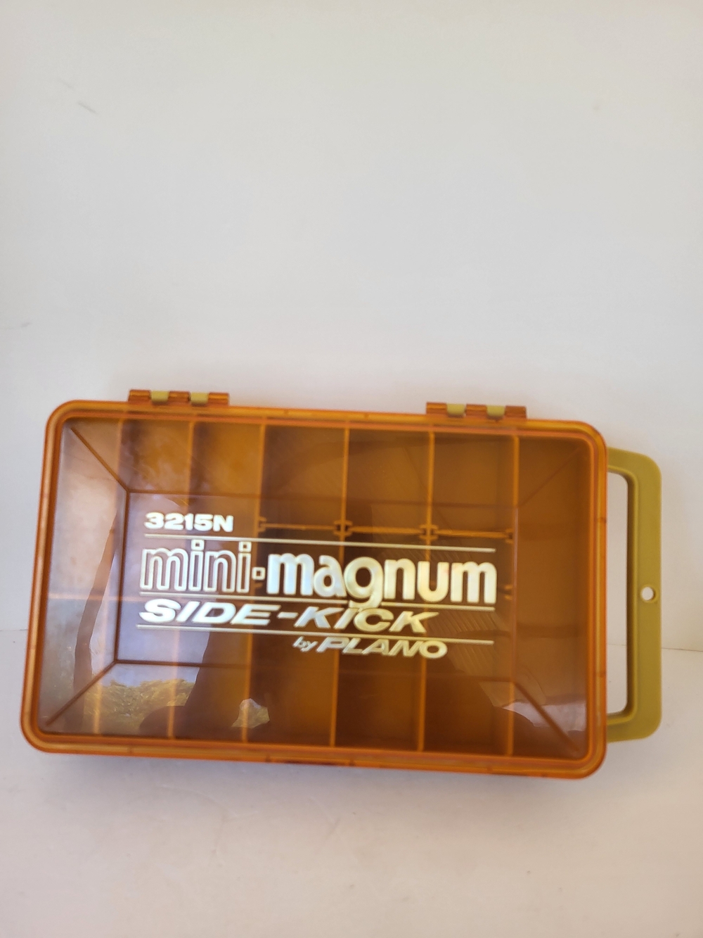 Plano Mini-Magnum Side-Kick Tackle Box in Amber #3215N 1980s